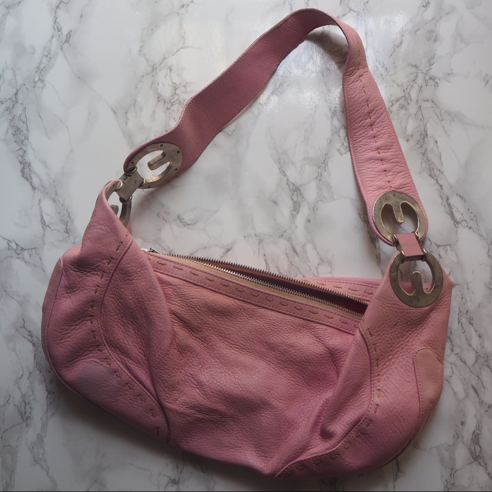 Light Pink Escada Luna Handbag
